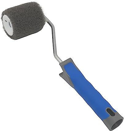 DEWEPRO® Rullo di rivestimento con impugnatura per stucco - Strumento di alta qualità per una stesura uniforme - Spatola a rullo larga 80 mm