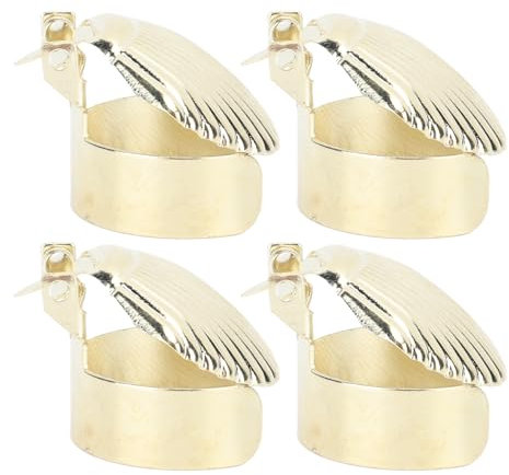 Bewinner 4-teiliger Kerzenlöscher, Automatischer Kerzenlöscher, Automatischer Kerzendochtlöscher-Stopper, Kerzenschutz-Dochtflammenlöscher Zum Sicheren Löschen der Kerzenflamme (Gold)