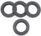 FDXGYH Microphone Stand Nut, 4 Pcs 5/8-27 Jam Nut for Microphone, Photographic Equipment, Aluminum Alloy, Black