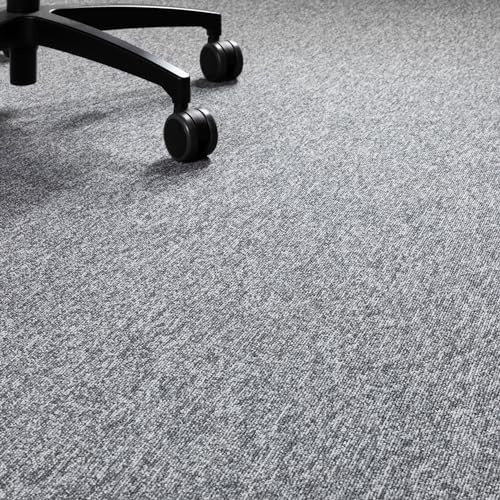 Steffensmeier Teppichboden Kreta Meterware | Auslegware für Kinderzimmer Wohnzimmer Schlafzimmer | Grau, Größe: 100x200 cm