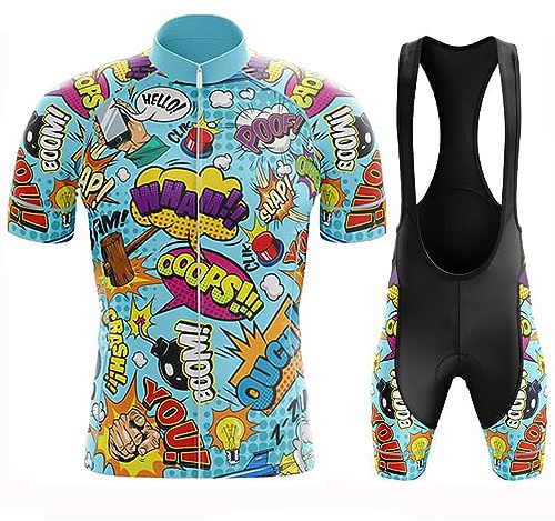 Ropa Ciclismo Hombre Verano Maillot Bici MTB Manga Corta Conjunto Ciclista