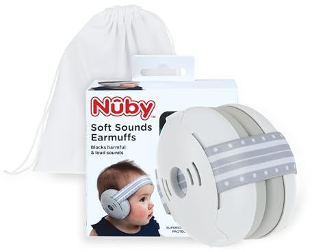 Nuby Paraorecchie con cancellazione del rumore con custodia da viaggio