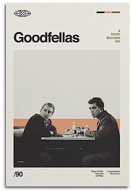 ONZS Goodfellas Poster, klassisches Film- und Fernsehposter, Album, Poster, Jugendzimmer, Wanddekoration, 30 x 45 cm, ungerahmter Stil