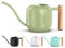 Green Moon Arrosoir pour plantes d'intérieur - 1,2 l - Vert sauge - Petit pot d'eau d'intérieur en métal avec long bec verseur pour maison, bonsaï, plantes, jardin, fleur décorative