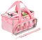 OUKNAK Carrying Case for Toniebox, Storage Carrier Bag for Tonie Characters with Shoulder Strap and Handle, Home Outdoor Hand Bag for Tonie Audio Player and Dolls (Pink)