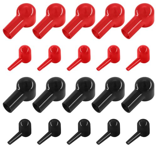 Negative and Positive Battery Cable Protectors Rubber for Motorcycle Car Boat