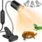 Icepark Schildkröten-Wärmelampe, Timer Reptilien-Terrarium-Lampe, 25 W, 50 W, Heizlampe, UV-Wärmepunktlampe, E27, UVA, UVB-Wärmeheizung, Aquarium-Tiere, Zubehör für, Eidechsen, Schlan