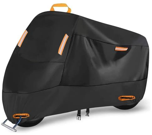 Motorbike Cover,Waterproof Outdoor Oxford Cloth Universal Style XXL:245x105x125cm Motorcycle Cover Sunproof Dustproof Protection Cover