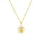 DJADEE Damen Kette mit Anhänger Sonne, 18 Karat vergoldet, Edelstahl, wasserfest, hypoallergen, verstellbare Länge, UVP: 35€ (GOLD)