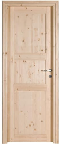 Kimono Casa - Porta in Legno di Abete Grezzo Battente - 210 x 60 - Reversibile