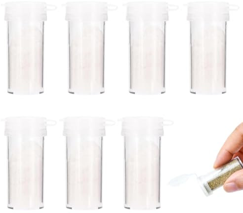 NHPY 8 Pièces Mini Salières-Poivrières, 9Ml Petit Salieres Et Poivrieres, Salière Et Poivrière,Sel Et Poivre Transparent Pour La Maison, Mariage, Voiture, Camping, Camping-Car, Vacances À La Plage