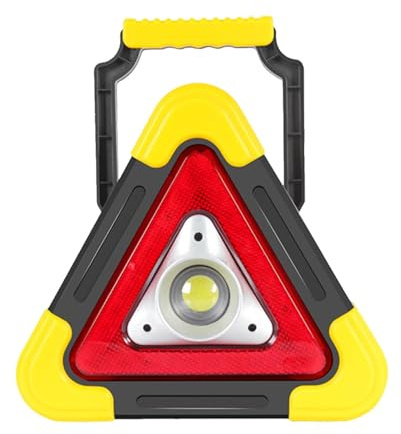 Triangles Lumineux - Triangles D'avertissement Solaires Pour Voiture, Triangles Lumineux LED Pour Voitures | Lampe De Travail Led Triangulaire De Sécurité Portable, Lampe D'urgence Étanche, 4 Modes D'