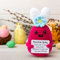 Generic Mini Positive Häkeln Osterhase Wolle Puppe Nette Gestrickte Positive Kaninchen mit Positive Karte Emotionale Inspirierende Unterstützung Gestrickte Tiere Dekoration Ermutigen Emotionale Gesche