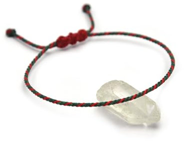 Papacho Creations Bracelet Vert Foncé et Rouge Tressé avec du Fil Ciré. Fait Main en France. Ajustable, Unisexe et Résistant à l'Eau. Couleur Drapeau Portugal/Maroc Ref.#P11