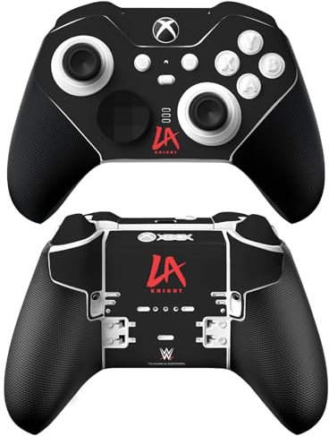 Head Case Designs Officially Licensed WWE Logo LA Knight Vinyl Sticker Gaming Skin Decal Cover Compatible With Xbox Series X & S Elite Wireless Controller Series 2