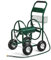 SOARS Schlauchwagen Metall, Schlauchaufroller für 5/8 Schlauch, Schlauchtrommel mit Korb & Gummireifen & Gummirädern, Gartenschlauchwagen mit 189 cm Anschlusschlauch