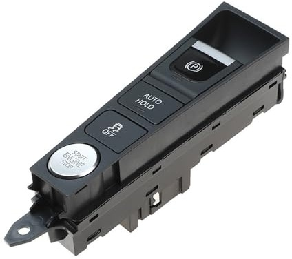 Siuku Parkbremse Schalter Kompatibel mit VW für Passat B7 2012-2016 3AD927137B 3AD927137 Handbremsknopf Autohalter ESP Motor-Start-Stopp-Schalter(3AD927137B)