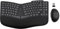 Combo de teclado y mouse inalámbrico ergonómico, teclado de diseño dividido Bluetooth/2.4G con reposamanos y 3 niveles DPI ajustable mouse vertical inalámbrico, multidispositivo, recargable, para