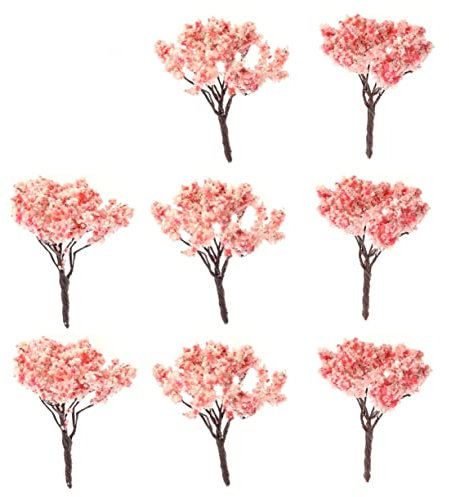Healifty Modellbäume Plastik 10 Stück Miniatur Park Street Diorama Landschaft 6,5cm Kunststoff Kleiner Bäume Für Landschafts Und Sandtisch Dekoration