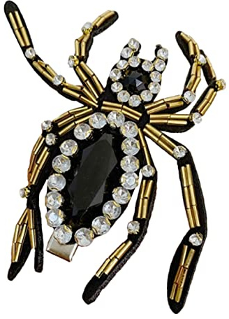 DEARMAMY Pince à Cheveux Araignée Pour Halloween Barrette Cheveux Femme Araignée Accessoire Décoration