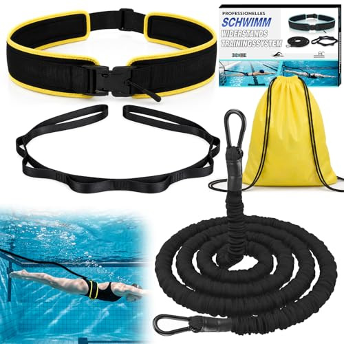 Premium Schwimmgürtel Erwachsene für Pool,3.5-8 M Schwimmgurt mit elastischen Gummibändere,Schwimmhilfe Erwachsene Geeignet für Anfänger und Profis, für das Schwimmtraining