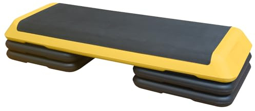 Aerobic Stepper 3-fach Höhenverstellbar Steppbrett 10/15/20 cm, Stepbench für zuhause bis 200 kg, Rutschfest Trainingsgerät