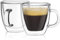 JoyJolt Savor Lot de 2 tasses à expresso isothermes à double paroi 160 ml