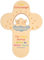 Junker Kirchenbedarf Holz Kinderkreuz Schutzengel - Wandkreuz mit Raffael Engel und Spruch Irischer Segenswunsch, natur, 17cm