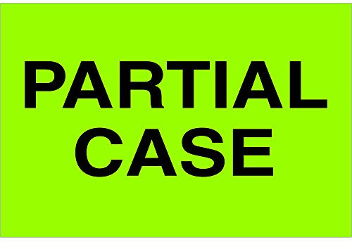 Ship Now Supply SNDL1124 Ruban d'étiquettes logiques, « boîtier partiel », 5,1 x 7,6 cm, vert fluo (1 rouleau de 500 étiquettes)