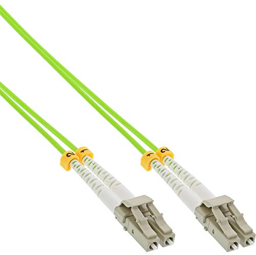 InLine 88547Q câble de fibre optique 7,5 m LSZH OM4 2x LC Vert - Câbles de fibre optique (7,5 m, LSZH, OM4, 2x LC, 2x LC, Vert)