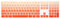 WYGCH Ultra Thin Silicone Full Size Wireless Numeric Keyboard Cover Skin for Mac 2017 Magic Keyboard with Numeric Keypad MQ052LL/A A1843 US Layout,Ombre Orange