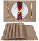 EXCO Tischsets, Platzset 6er Set rutschfest Abwaschbar PVC Platzdeckchen Abgrifffeste Hitzebeständig Platzdeckchen für Zuhause Restaurant Speisetisch…