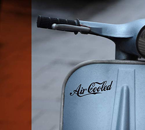 Aufkleber Air Cooled für Vespa Ape Piaggio Lambretta Roller retro, Wunschgröße