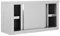 Tidyard Wandschrank Küche mit Schiebetüren Wandhängeschrank Hängeschrank Schrank Küchenschrank Oberschrank 90x40x50cm Edelstahl