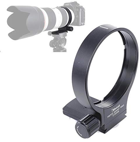 iShoot Bague de fixation pour trépied 78 mm B(W) pour Canon EF 70-200 mm f/2.8L USM/IS USM/IS II USM/III USM, EF 100-400 mm f/4.5-5.6L IS USM, EF 35-350 mm f/3.5-5.6L USM, EF 300 mm f/4L IS USM