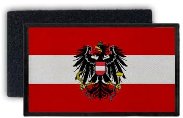 Copytec Patch7,5x4,5 Österreich BH Fahne Bundesheer Adler Wien Flagge Abzeichen #34618
