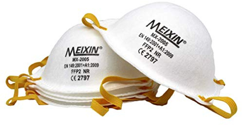 Promodis Meixin MX-2005 Atemschutzmaske FFP2 im 20er Set mit CE-Zertifikat - mindestens 95% Filtration - CE EN 149:2001 + A1:2009