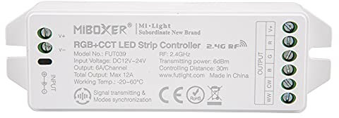 Miboxer Milight Controller 2.4G Funk LED Controller FUT039 RGB+CCT 12-24V 5 Kanal für LED Produkte