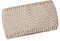 Neverless® Damen Stirnband Winter Herbst Fleece-Futter Strick Ohrenwärmer Knite Headband hellbeige unisize