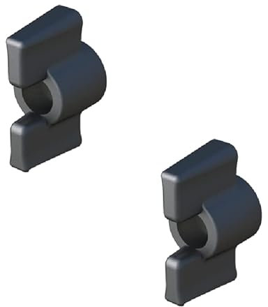 cyclingcolors 2x Flügelmutter M4 M5 M6 kunststoff gewinde stahl schwarz flügelmuttern (M5)