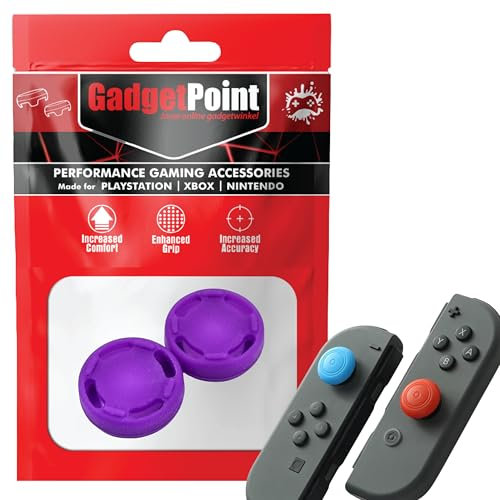 Generic | Gaming Thumbsticks Grips | 1.172 | Dopjes voor je Game Controller(s) | Cirkel - Paars | 1 Set = 2 Thumbgrips | Compatibel met Nintendo Switch & LITE & OLED