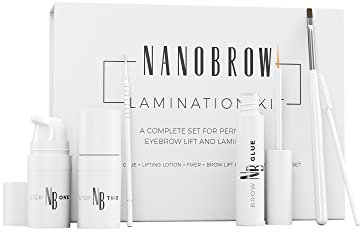 Augenbrauen Laminierung Set Nanobrow Lamination Kit - Professionelle Augenbrauenlaminierung Set zu Hause, DIY-Augenbrauen-Laminierung