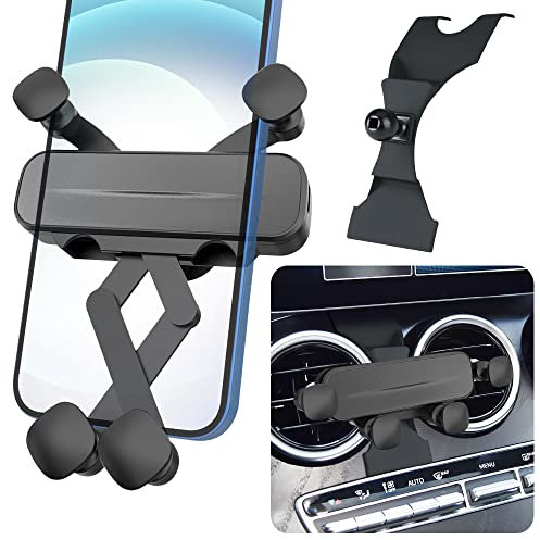 LUNQIN Support de téléphone de voiture pour Mercedes Benz Classe C C260 C200 C300 et 2015-2022 Classe GLC GLC200 GLC260 GLC300 2015-2022 Accessoires de voiture Décoration intérieure Support de