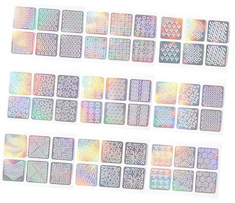 minkissy 48blätter Nagelsticker Schablonen Design Selbstklebend Für Frauen Und Mädchen Kreative Maniküre Dekoration Für Natürliche Und Künstliche Nägel Einfach Anzuwenden Vielseitig