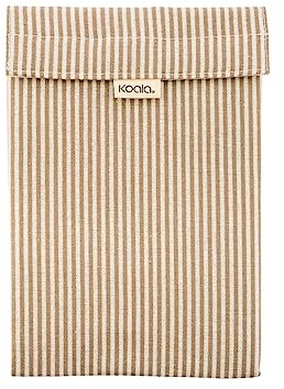 Koala Eco Friendly Porte-Sandwich en Coton Biologique 26 x 17,5 cm Beige