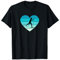 Wintersport Ski laufen Skiurlaub Ich liebe Ski Langlauf T-Shirt