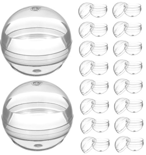 HOLIDYOYO Lot de 100 Capsules Rondes Vides pour Distributeur Automatique De Chewing-Gums pour Garçons Et Filles