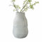 Loberon Vase Alaseja, lebendig strukturierte Oberfläche, nachhaltig & ökologisch, Bodenvase, Wohn-Accessoire, Baumwollfasern, hellgrau