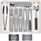 Gorilla Grip Heavy Duty Expandable Silverware Organizer for Drawer, Rubber Lined Flatware Storage Organizers, Crack and Scratch Resistant, BPA-Free Adjustable Cutlery Holder, Kitchen Essentials, White