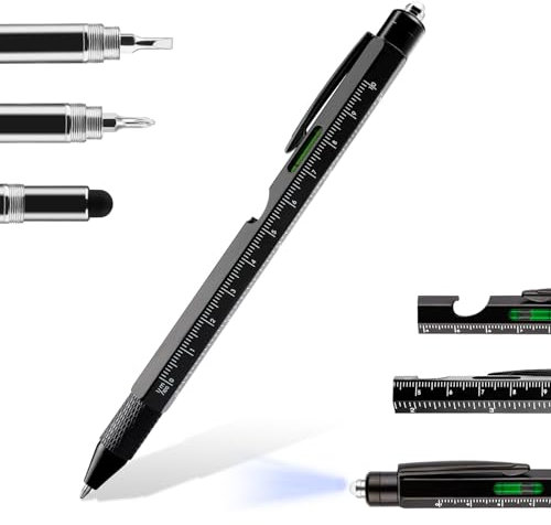 Penriter Geschenke für Männer, 9 in 1 Multifunktions Kugelschreiber Gadgets für Männer, Ostergeschenke Erwachsene Vatertagsgeschenk, Geburtstagsgeschenk für Männer